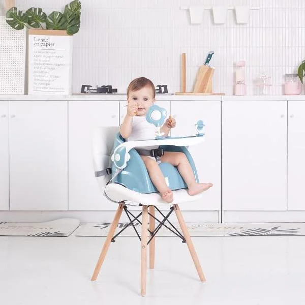 Hot Sale 3 in 1 Foldable Portable Plastic Dining Feeding Baby Chair Cushion Booster