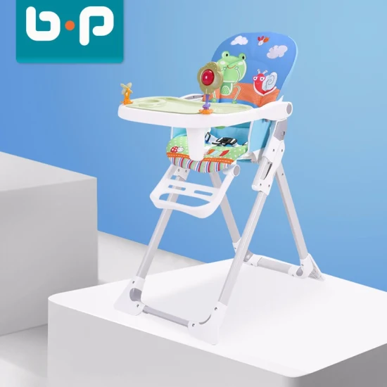 Trona plegable de plástico barata para viajes, trona para bebé de 4 meses