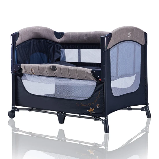 Cuna de viaje portátil y fácil de plegar para bebé, cuna de viaje para dormir